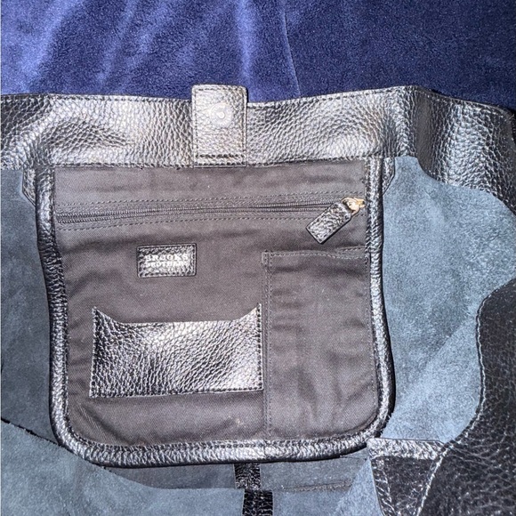 Vintage Brooks Brothers Black Genuine Leather Work Tote - Picture 3 of 8